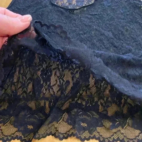 Victoria Secret black lace nightgown M-L - Picture 11 of 12